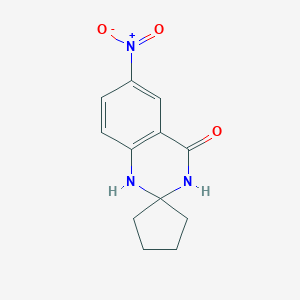 molecular formula C12H13N3O3 B176243 6'-Nitro-1'H-spiro[cyclopentane-1,2'-quinazolin]-4'(3'H)-one CAS No. 158439-85-1