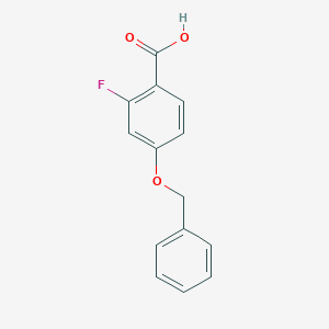 molecular formula C14H11FO3 B176245 4-(Benzyloxy)-2-fluorobenzoic acid CAS No. 114045-96-4