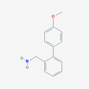 molecular formula C14H15NO B176247 4'-Methoxy-biphenyl-2-methanamine CAS No. 153850-87-4