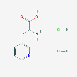 molecular formula C8H12Cl2N2O2 B176254 2-Amino-3-(pyridin-3-yl)propanoic acid dihydrochloride CAS No. 105381-95-1