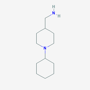 molecular formula C12H24N2 B176255 [(1-Cyclohexylpiperidin-4-yl)methyl]amine CAS No. 132740-53-5