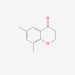 molecular formula C11H12O2 B176259 6,8-dimethyl-3,4-dihydro-2H-1-benzopyran-4-one CAS No. 15773-95-2