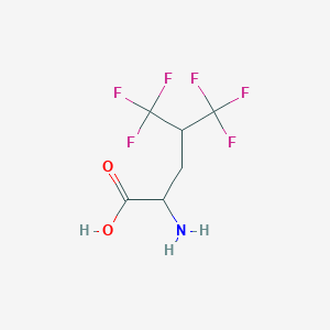 molecular formula C6H7F6NO2 B176269 2-amino-5,5,5-trifluoro-4-(trifluoromethyl)pentanoic Acid CAS No. 16063-98-2