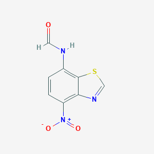 molecular formula C8H5N3O3S B017628 N-formyl 4-nitro-7-aminobenzthiazole CAS No. 107586-82-3