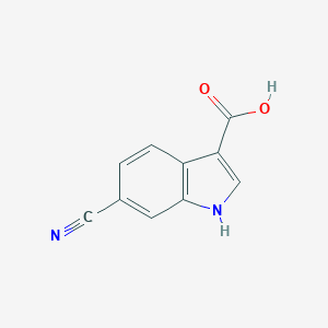 molecular formula C10H6N2O2 B176280 6-cyano-1H-indole-3-carboxylic Acid CAS No. 174500-88-0