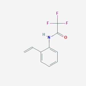 molecular formula C10H8F3NO B176301 Acetamide, N-(2-ethenylphenyl)-2,2,2-trifluoro- CAS No. 143879-49-6