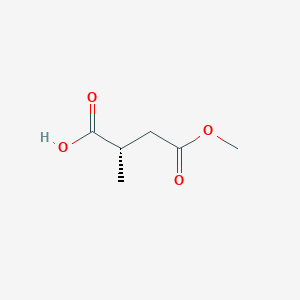 molecular formula C6H10O4 B176304 (S)-4-甲氧基-2-甲基-4-氧代丁酸 CAS No. 111266-27-4