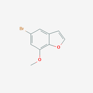molecular formula C9H7BrO2 B176308 5-溴-7-甲氧基苯并呋喃 CAS No. 164414-62-4