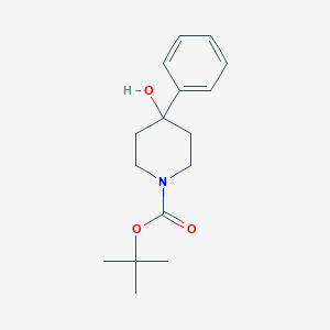 molecular formula C16H23NO3 B176317 Tert-butyl 4-hydroxy-4-phenylpiperidine-1-carboxylate CAS No. 172734-33-7
