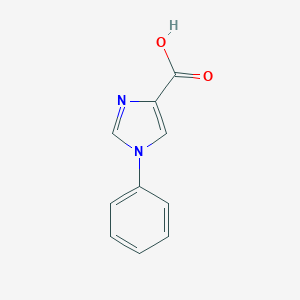 molecular formula C10H8N2O2 B176329 1-苯基-1H-咪唑-4-羧酸 CAS No. 18075-64-4