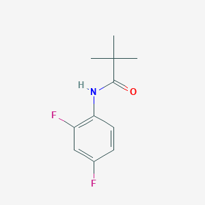 molecular formula C11H13F2NO B176335 N-(2,4-二氟苯基)-2,2-二甲基丙酰胺 CAS No. 124704-01-4