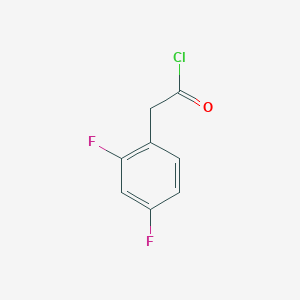 molecular formula C8H5ClF2O B176339 2,4-二氟苯乙酰氯 CAS No. 141060-00-6