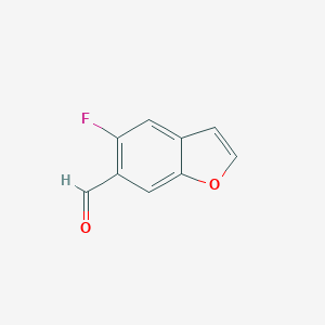 B176340 5-Fluorobenzofuran-6-carbaldehyde CAS No. 199391-71-4