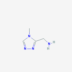 molecular formula C4H8N4 B176342 (4-Methyl-4H-1,2,4-triazol-3-yl)methanamine CAS No. 145942-99-0