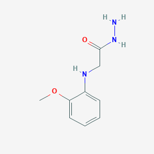 molecular formula C9H13N3O2 B176345 2-[(2-Methoxyphenyl)amino]acetohydrazide CAS No. 112255-65-9