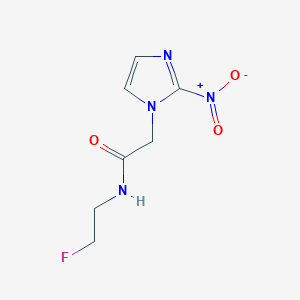 molecular formula C7H9FN4O3 B176348 N-(2-fluoroethyl)-2-(2-nitroimidazol-1-yl)acetamide CAS No. 199800-19-6