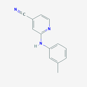 molecular formula C13H11N3 B176349 2-(m-Tolylamino)isonicotinonitrile CAS No. 137225-06-0