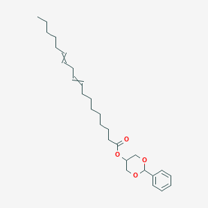 molecular formula C₂₈H₄₂O₄ B017635 1,3-O-Benzylidene-2-linoleoyl-(rac)-glycerol CAS No. 56648-80-7