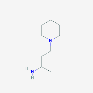 molecular formula C9H20N2 B176375 4-(Piperidin-1-YL)butan-2-amine CAS No. 13022-89-4