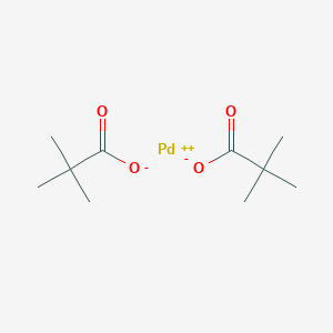 molecular formula C10H18O4Pd B176385 palladium(II) pivalate CAS No. 106224-36-6
