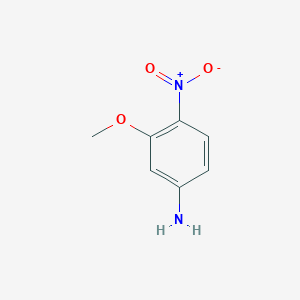 molecular formula C7H8N2O3 B176388 3-甲氧基-4-硝基苯胺 CAS No. 16292-88-9