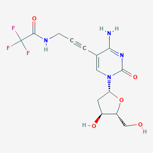 molecular formula C14H15F3N4O5 B176392 TFA-ap-dC CAS No. 115899-38-2