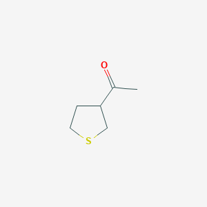 molecular formula C6H10OS B017641 ETHANONE, 1-(TETRAHYDRO-3-THIENYL)- (9CI) CAS No. 105850-94-0