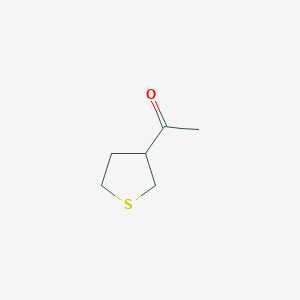 molecular formula C6H10OS B017641 Ethanone, 1-(tetrahydro-3-thienyl)-(9CI) CAS No. 105850-94-0