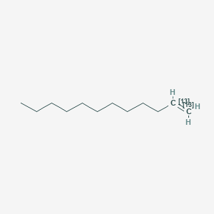 molecular formula C12H24 B176414 1-Dodecene-1,2-13C2 CAS No. 198332-88-6