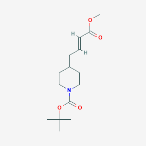 molecular formula C15H25NO4 B176420 1-Boc-4-(4-Methoxy-4-oxo-2-butenyl)piperidine CAS No. 142355-80-4