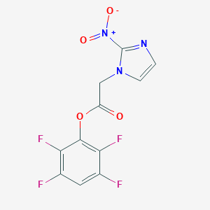 1H-Imidazole-1-acetic acid, 2-nitro-, 2,3,5,6-tetrafluorophenyl ester