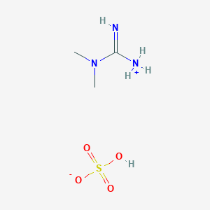 molecular formula C3H11N3O4S B176450 (N,N-dimethylcarbamimidoyl)azanium;hydrogen sulfate CAS No. 128143-68-0
