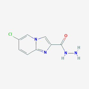 molecular formula C8H7ClN4O B176465 6-Chloroimidazo[1,2-a]pyridine-2-carbohydrazide CAS No. 119448-28-1