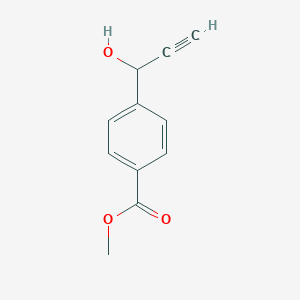 molecular formula C11H10O3 B176476 Methyl 4-(1-hydroxy-2-propynyl)benzoate CAS No. 178110-08-2