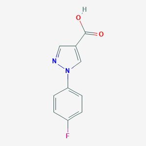 molecular formula C10H7FN2O2 B176486 1-(4-fluorophenyl)-1H-pyrazole-4-carboxylic acid CAS No. 138907-81-0