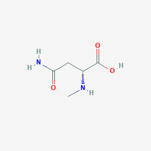 (2R)-4-amino-2-(methylamino)-4-oxobutanoic acid