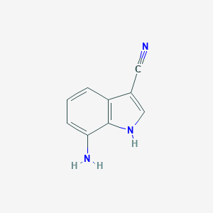 molecular formula C9H7N3 B176497 7-Amino-1H-indole-3-carbonitrile CAS No. 165669-11-4