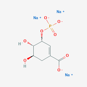 molecular formula C7H8Na3O8P B176501 Shikimate-3-phosphate trisodium salt CAS No. 143393-03-7