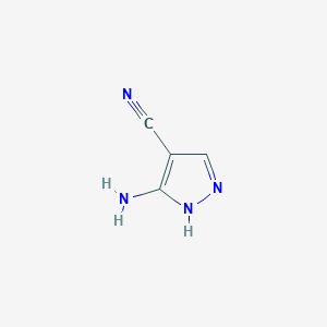 molecular formula C4H4N4 B176504 3-Amino-4-pyrazolecarbonitrile CAS No. 1204396-41-7