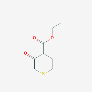 molecular formula C8H12O3S B176515 Ethyl 3-oxothiane-4-carboxylate CAS No. 135369-32-3