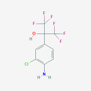 Benzenemethanol, 4-amino-3-chloro-alpha,alpha-bis(trifluoromethyl)-