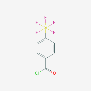 molecular formula C7H4ClF5OS B176530 4-(Pentafluorosulfanyl)benzoyl chloride CAS No. 197384-98-8