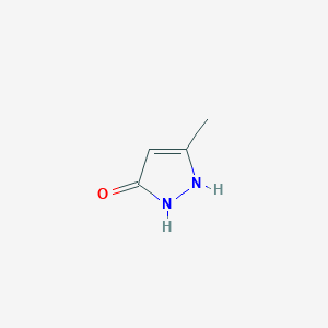 molecular formula C4H6N2O B176531 3-Methyl-3-pyrazolin-5-one CAS No. 145091-87-8