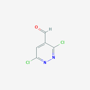 molecular formula C5H2Cl2N2O B176534 3,6-Dichloropyridazine-4-carbaldehyde CAS No. 130825-10-4