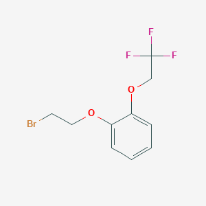 molecular formula C10H10BrF3O2 B176539 1-(2-Bromoethoxy)-2-(2,2,2-trifluoroethoxy)benzene CAS No. 160969-00-6