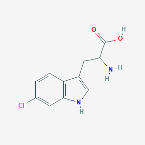 molecular formula C11H11ClN2O2 B017655 2-amino-3-(6-chloro-1H-indol-3-yl)propanoic acid CAS No. 17808-21-8