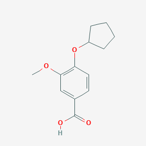 molecular formula C13H16O4 B176556 4-(环戊氧基)-3-甲氧基苯甲酸 CAS No. 176033-44-6