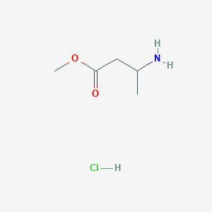 molecular formula C5H12ClNO2 B176559 Methyl 3-aminobutanoate hydrochloride CAS No. 137132-12-8