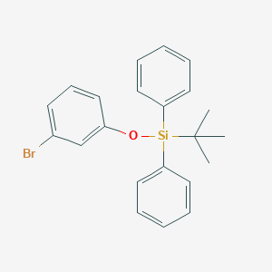 molecular formula C22H23BrOSi B176575 (3-Bromophenoxy)(tert-butyl)diphenylsilane CAS No. 133772-45-9