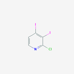 molecular formula C5H2ClI2N B176591 2-氯-3,4-二碘吡啶 CAS No. 153034-91-4
